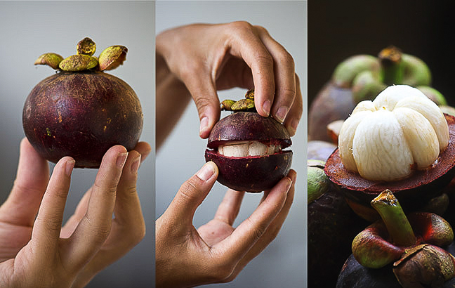 Frutta tropicale in Vietnam - Mangostano