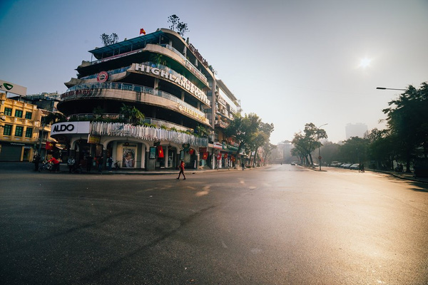 Highland coffee in via di Đinh Tiên Hoàng