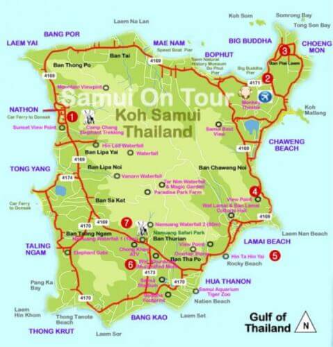 Le spiagge più celebri di Koh Samui