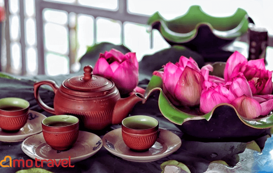 Tè al loto vietnamita: Un tè squisito che stuzzica l’olfatto.
