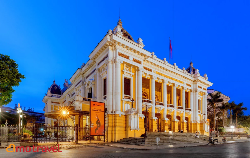 Il Teatro dell’Opera di Hanoi: Esplora la bellezza architettonica europea nel cuore della capitale di Hanoi.